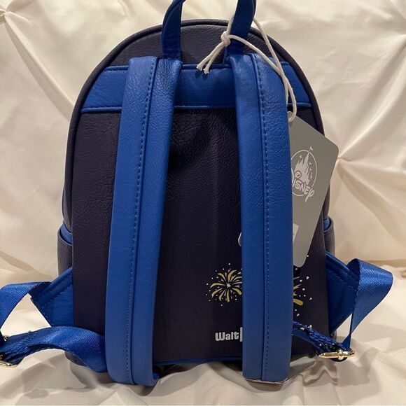Disney Parks X Loungefly Mickey Mouse Cinderella Castle Fireworks Backpack NWT - Picture 7 of 9